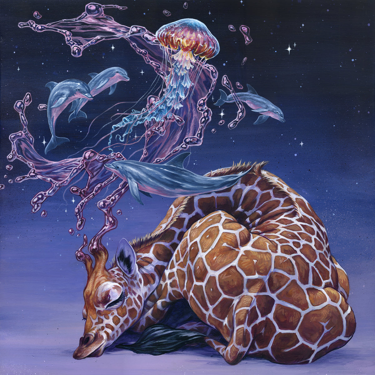 Liquid Lavender Original Painting