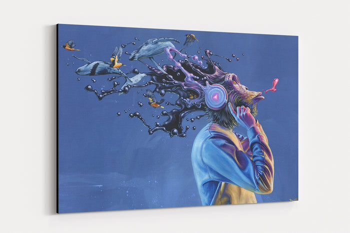 Press Play - Giclee canvas reproduction