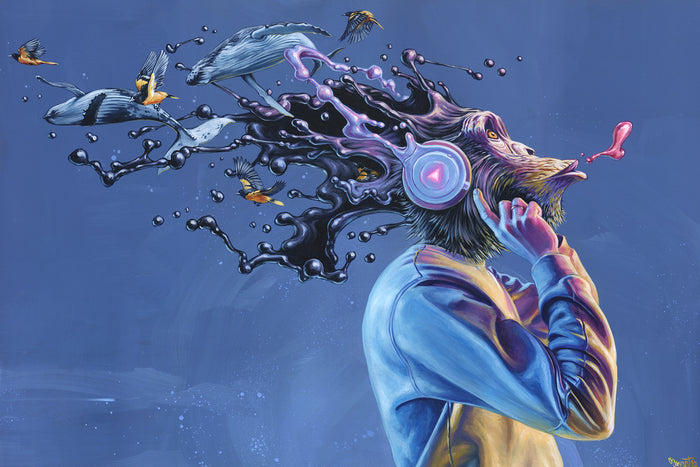 Press Play - Giclee canvas reproduction