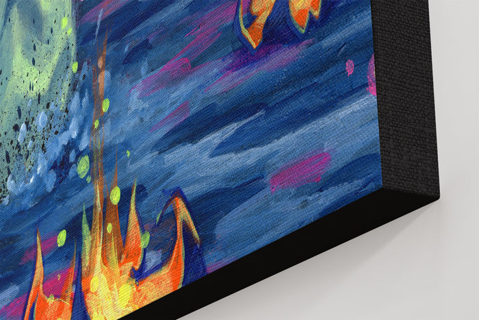 Smoke On The Water - Giclee canvas reproduction